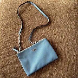 Guess Blue Multi-zip Crossbody Purse/Bag